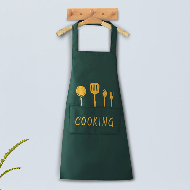 Home Kitchen Waterproof And Oil Proof Apron Cute Version Customization