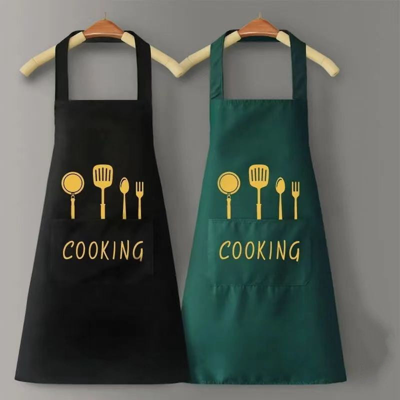 Home Kitchen Waterproof And Oil Proof Apron Cute Version Customization