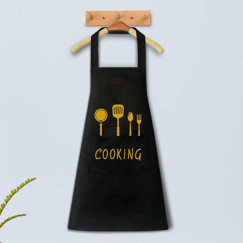 Home Kitchen Waterproof And Oil Proof Apron Cute Version Customization