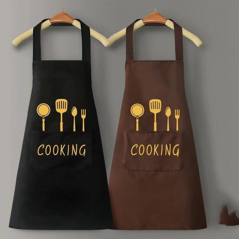 Home Kitchen Waterproof And Oil Proof Apron Cute Version Customization