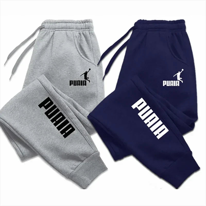 Winter New Men's Printed Sports Jogging Pants