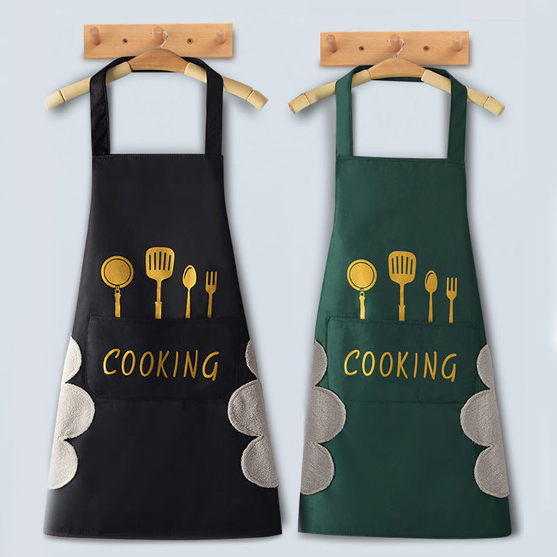 Home Kitchen Waterproof And Oil Proof Apron Cute Version Customization