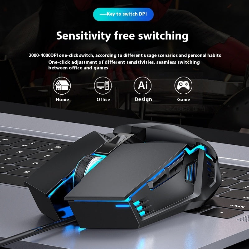 Gaming Mouse Luminous Wired E-sports Computer Accessories